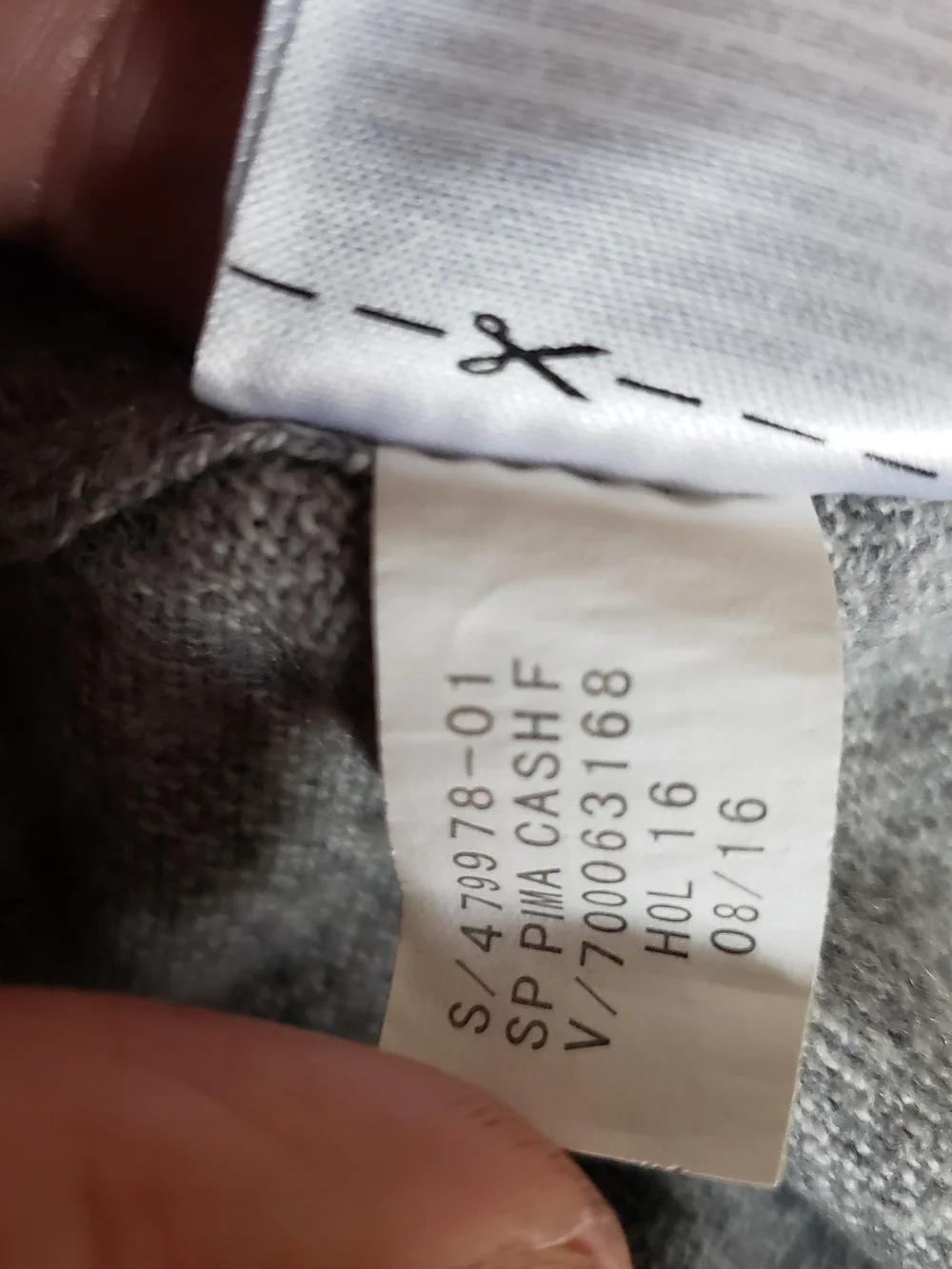 Banana Republic Light Gray Zip-Up‎ Hooded Sweater Pima Cotton Cashmere Blend
